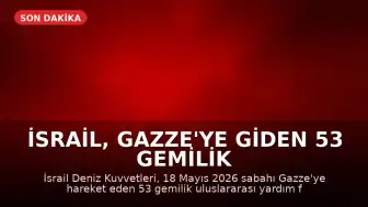 İsrail, Gazze'ye Giden 53 Gemilik Yardım Konvoyuna Müdahale Etti