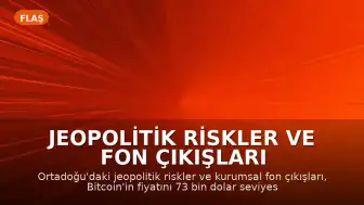 Jeopolitik Riskler ve Fon Çıkışları Bitcoin'i 73 Bin Dolara Düşürdü