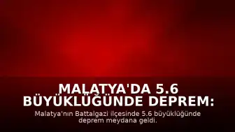 Malatya'da 5.6 Büyüklüğünde Deprem: Eğitime 1 Gün Ara Verildi