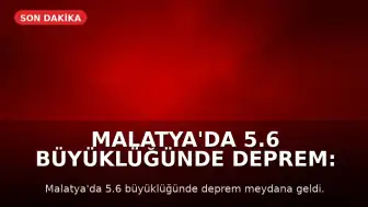Malatya'da 5.6 Büyüklüğünde Deprem: Prof. Dr. Şener Üşümezsoy'un Tahmini Gündeme Geldi