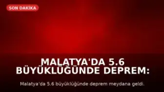 Malatya'da 5.6 Büyüklüğünde Deprem: Prof. Dr. Şener Üşümezsoy'un Tahmini Gündeme Geldi