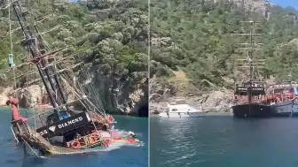 Marmaris'te Tur Teknesi Battı: 148 Kişi Kurtarıldı
