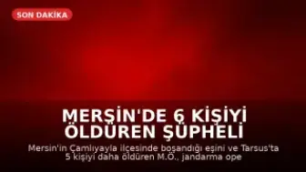 Mersin'de 6 Kişiyi Öldüren Şüpheli İntihar Etti