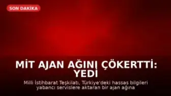 MİT Ajan Ağını Çökertti: Yedi Şüpheli Tutuklandı
