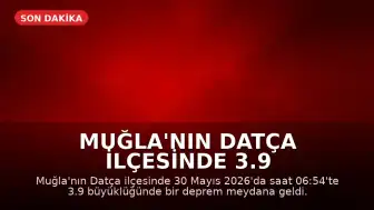 Muğla'nın Datça ilçesinde 3.9 büyüklüğünde deprem kaydedildi