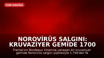 Norovirüs Salgını: Kruvaziyer Gemide 1700 Kişi Karantinada