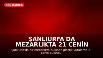 Şanlıurfa'da Mezarlıkta 21 Cenin Bulundu