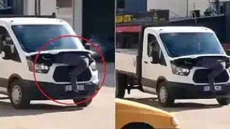 Seyir Halindeki Aracın Motor Kısmına Yatan Tamirci, Arızayı Bu Şekilde Tespit Etti