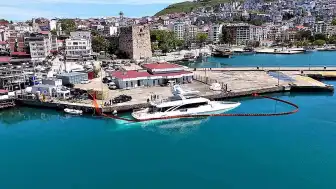 Sinop'ta Değeri Milyar Lirayı Aşan Lüks Yat Suya Gömüldü