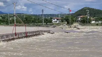 Tokat'ın Erbaa İlçesinde Taşkın Nedeniyle Tarım Alanları Sular Altında Kaldı