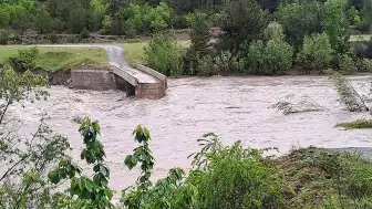 Tokat'ta Fazla Yağışlar Nedeniyle Köprüde Kayma Meydana Geldi