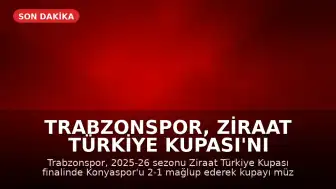 Trabzonspor, Ziraat Türkiye Kupası'nı Müzesine Götürdü