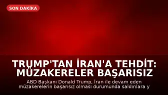 Trump'tan İran'a Tehdit: Müzakereler Başarısız Olursa Saldırılara Yeniden Başlayabiliriz