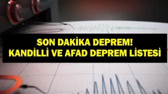 20 Haziran Pazar Günü Meydana Gelen Son Depremler: AFAD ve Kandilli Verileri