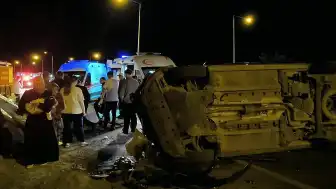 Batman'da Düğünden Dönen Aile Kaza Yaptı: 6 Yaralı