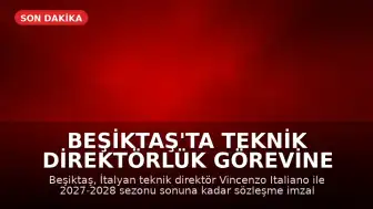 Beşiktaş'ta Teknik Direktörlük Görevine Vincenzo Italiano Getirildi