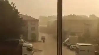 Bursa'nın İnegöl İlçesinde Sağanak ve Dolu Yağışı Hayatı Olumsuz Etkiledi