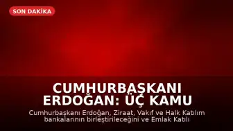 Cumhurbaşkanı Erdoğan: Üç Kamu Katılım Bankası Birleşiyor, Emlak Katılım Halka Arz Edilecek
