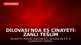 Dilovası'nda Eş Cinayeti: Zanlı Teslim Oldu
