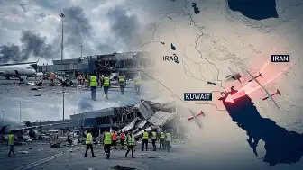 İran İHA'ları Kuveyt Havalimanı'nı Vurdu: Uçuşlar Durduruldu