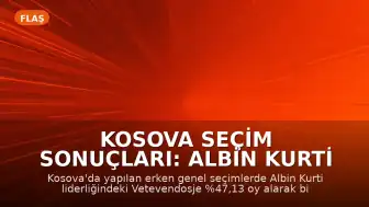 Kosova Seçim Sonuçları: Albin Kurti Liderliğindeki Vetevendosje Birinci Parti Oldu
