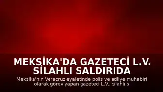 Meksika'da Gazeteci L.V. Silahlı Saldırıda Hayatını Kaybetti