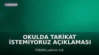 Okulda Tarikat İstemiyoruz Açıklaması Nedeniyle Verilen Kınama Cezası İptal Edildi