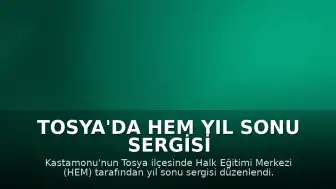 Tosya'da HEM Yıl Sonu Sergisi Açıldı