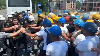 Ücretlerini Alamayan Madenciler Tekirdağ'da Yürüyüşe Geçti