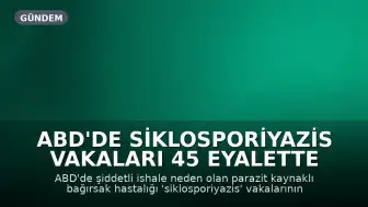 ABD'de Siklosporiyazis Vakaları 45 Eyalette 18 Bini Aştı