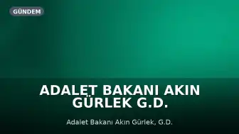 Adalet Bakanı Akın Gürlek G.D. Soruşturması Hakkında: 'Ucu nereye giderse gitsin...'
