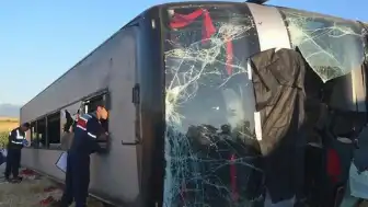 Amasya Merzifon'da Otobüs Kazası: 46 Yaralı