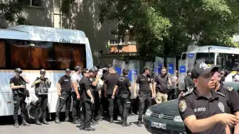 Ankara'da NATO karşıtı eylem gerçekleştiren gruba yönelik gözaltı işlemi