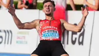 Avrupa 18 Yaş Altı Atletizm Şampiyonası'nda Yunus Emre Civelek'ten Türkiye Rekoru ve Altın Madalya