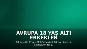 Avrupa 18 Yaş Altı Erkekler Voleybol Şampiyonası: Milli Takım Turnuvaya Veda Etti