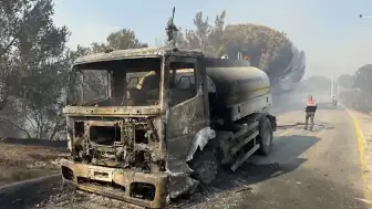 Balıkesir Gömeç ve Ayvalık'taki Orman Yangınına Müdahale Devam Ediyor