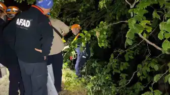 Bursa İnegöl'de uçurum kenarında bulunan motosiklet sonrası arama çalışması başlatıldı