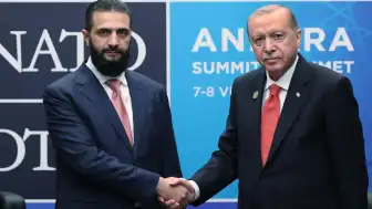 Cumhurbaşkanı Erdoğan Suriye Cumhurbaşkanı Şara ile bir araya geldi