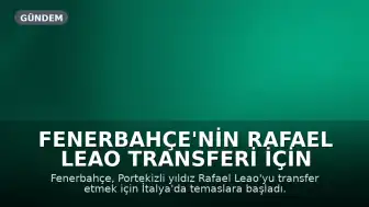 Fenerbahçe'nin Rafael Leao Transferi İçin İtalya'da Temaslar Başladı