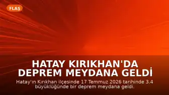 Hatay Kırıkhan'da Deprem Meydana Geldi