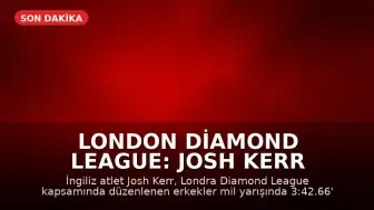 London Diamond League: Josh Kerr erkekler mil dünya rekorunu kırdı