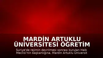 Mardin Artuklu Üniversitesi Öğretim Üyesi Abdülhamit Avvak Suriye Halk Meclisi Başkanı Seçildi