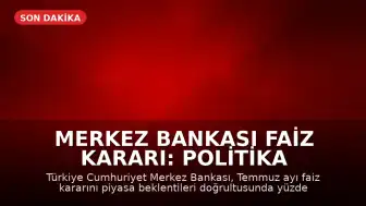 Merkez Bankası Faiz Kararı: Politika Faizi %37 Seviyesinde Sabit Tutuldu
