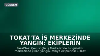 Tokat'ta İş Merkezinde Yangın: Ekiplerin Müdahalesiyle Söndürüldü