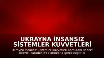 Ukrayna İnsansız Sistemler Kuvvetleri Komutanı Robert Brovdi: "Karadeniz'de 20 düşman gemisi avlandı"