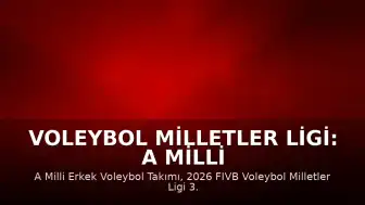 Voleybol Milletler Ligi: A Milli Erkek Voleybol Takımı Sırbistan'ı 3-0 Mağlup Etti