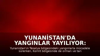 Yunanistan'da Yangınlar Yayılıyor: Tesalya'nın Ardından Korint Bölgesinde Yeni Bir Yangın Çıktı
