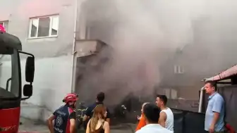 Zonguldak Ereğli'de Boş Binanın Bodrum Katında Yangın Çıktı