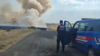 Edirne'nin Havsa İlçesinde Çıkan Mera Yangını Köylülerin Müdahalesiyle Söndürüldü