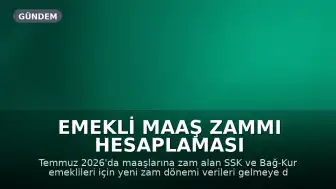 Emekli Maaş Zammı Hesaplaması Güncellendi: İlk Oran Belli Oldu